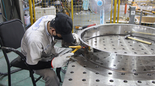 Stainless steel argon arc welding